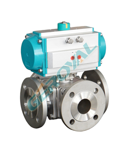 Four way ball valve