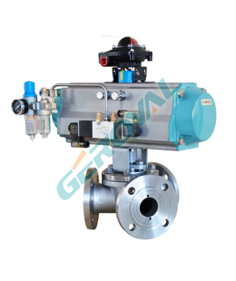 Y-type three-way ball valve