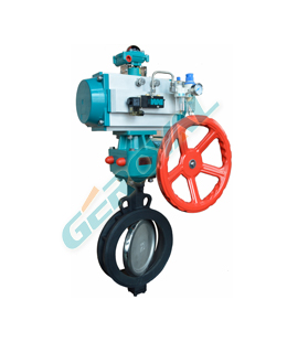 Pneumatic switch butterfly valve