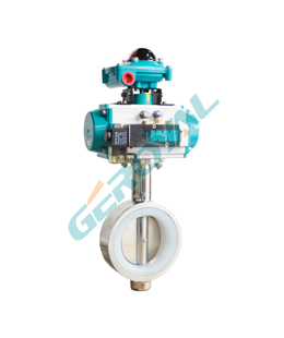 Health clip on butterfly valve